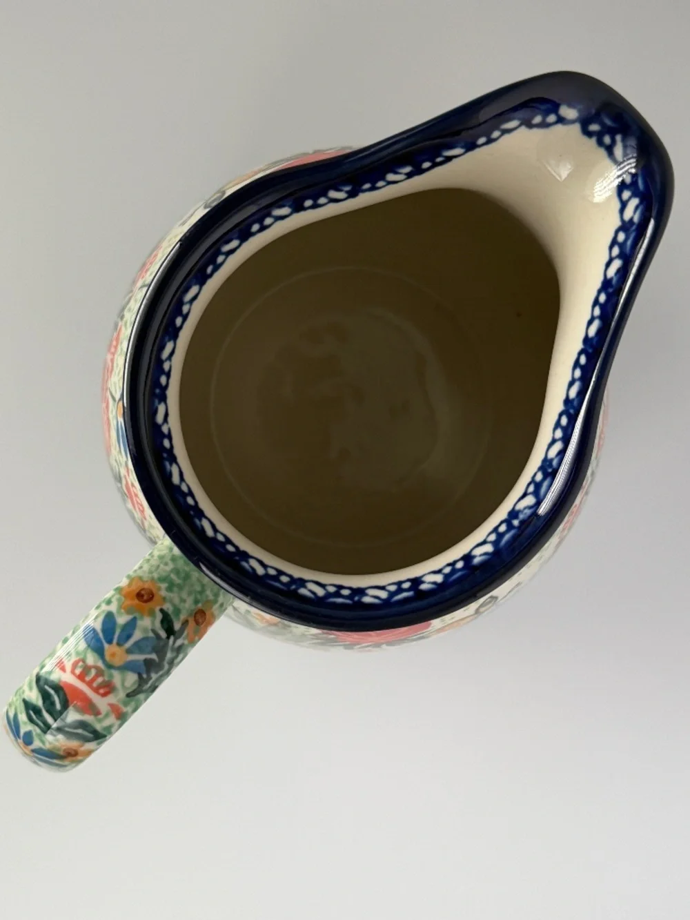 Polish Pottery Ceramika Artystyczna UNIKAT-2378 Pitcher - Gifts From My Garden
